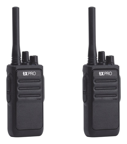 Kit 2 Radios Portátiles Txpro Uhf 400-470 Mhz, 16 Ch 2 Watts