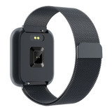 Pulseira Fecho Aço Para Amazfit Gts 2 + Pelicula E Capa Case Cor Preto Largura 20