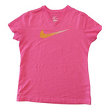 Remera Deportiva Mujer Fucsia Nike Talle L Drifit Impecable
