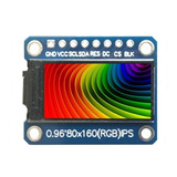 Pantalla 0.96   80x160 Full  Color  Arduino Pic Rpi Stm