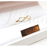 Anillo Infinito Oro 18k Mama Novia Mujer 15 Años