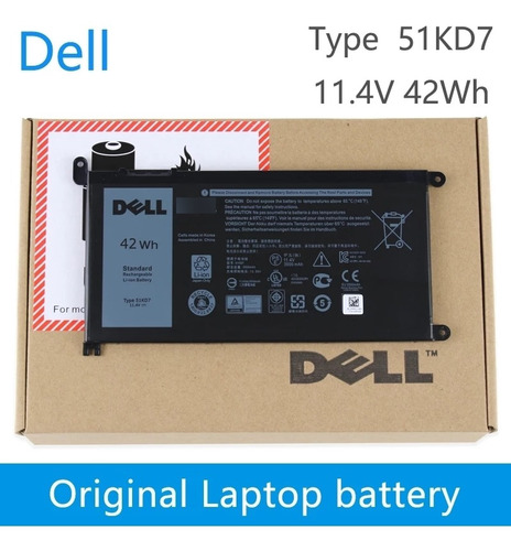 Bateria Original Dell Inspiron 7560/7460  42wh Wdx0r 3crh3