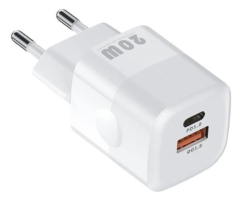 Cargador Carga Rápida Para iPhone 11/ 12/ 13/ 14 - Usb C 20w