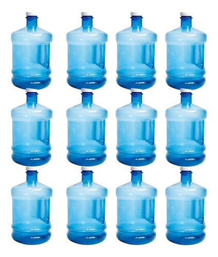 18 Piezas De Botella De Agua Mini Garrafon 2 Litros Mayoreo