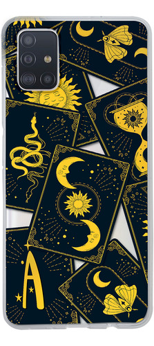 Funda Para Galaxy Cartas Tarot Personalizada Con Tu Inicial