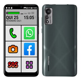 Celular Do Idoso Positivo 4g 64gb Tela 6.26' Letras Grandes