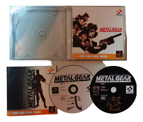 Metal Gear Solid Japonés Para Ps1 No Trae Contraportada 