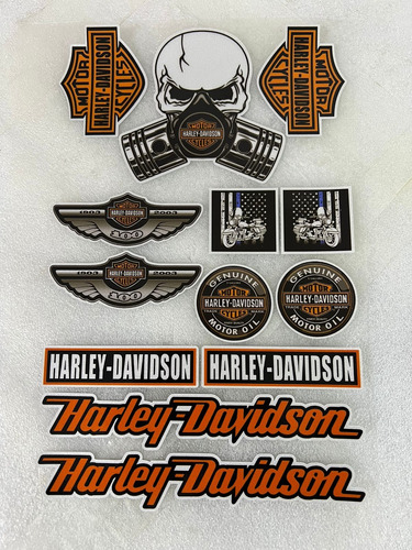 Stiker O Calcomanía Harley-davidson  Moto