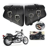 Alforjas Laterales De Cuero Para Motocicleta Para Harley