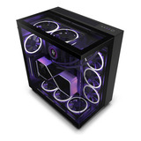 Armario Nzxt H9 Elite Black Mid Tower Para Jugadores Con Ventilador