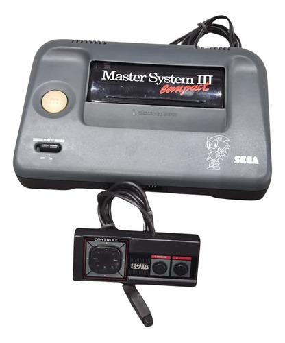 Console Sega Master System Iii Compact Standard Cor  Cinza