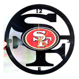 Reloj En Disco De Vinilo Lp / 49ers, San Francisco, Nfl