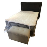 Pillow Desmontable Queen 190x160 Matelaseado Oferta 