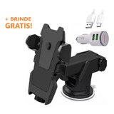 Suporte Celular Gps Carro Automotivo Brinde Carregador Veicu