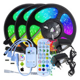 15mts Fita Led 5050 Rgb + Fonte + Controle Wifi Google Home