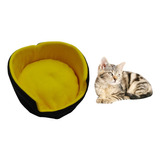 Cama Doble Faz Para Gatos Pequeña Color Amarillo