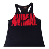 Camiseta Olimpica Modelo Animal Negra/rojo