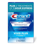 24 X Crest 3d Whitestrips Kit Blanqueador Dental Vivid Plus