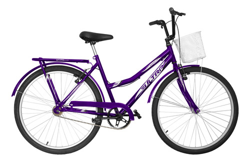 Bicicleta Feminina Aro 26 Tipo Verona Com Cestinha E Garupa