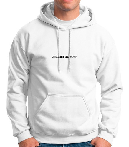 Buzo Algodon Blanco - Abcdefuckoff Aesthetic Hoodie Tumblr