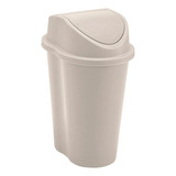 Papelera Style Tapa Vaiven 5l Taupe Rimax (8776)