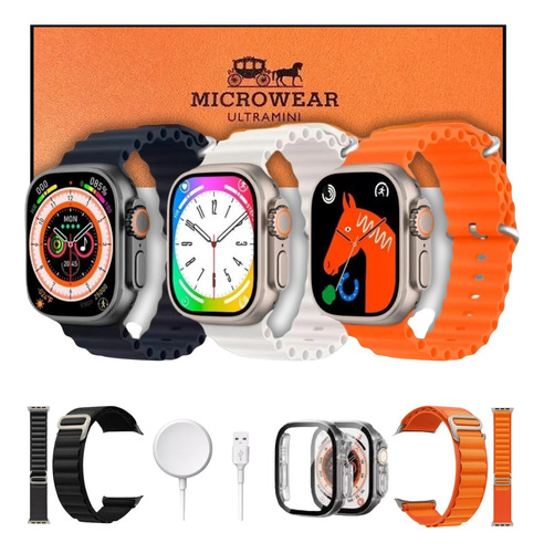 Smartwatch W69 Ultra Mini 9 Original Feminino Masculino Nfc 