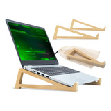 Soporte Apoya Notebook Universal Atril Madera Laptop Stand