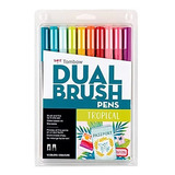 Caneta Tombow Dual Brush Pens Tropical (envio Imediato)