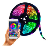Tira De Luz Led Multicolor Rgb Bluetooth 2m Control Con App