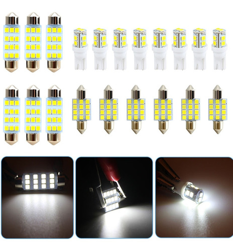 20 Pcs Focos Led Luces Para Autos Tuning Iluminacion