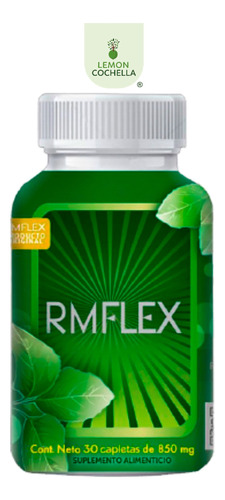 Rm Flex 100% Original. 1 Frasco 30 Capletas. Lemon Cochella*