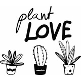 Vinilo Decorativo  Cactus Plant Love ,vidrio 