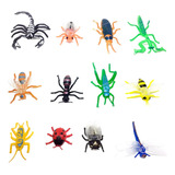 Insectos De Goma 10 Bichos Araña Escorpión Souvenir Terrario