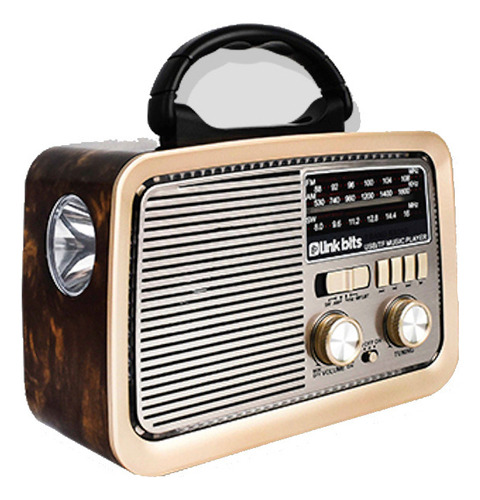 Bocina Vintage Lampara Emergencia Am Fm Sw Bluetooth 4pzs 