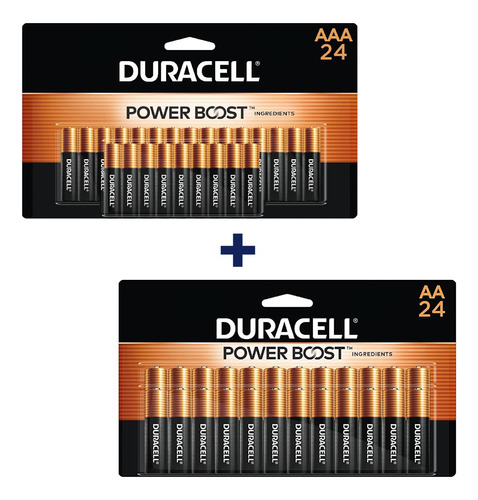 Paquete Duracell 24 Aa + 24 Aaa Pilas Alcalina Kit