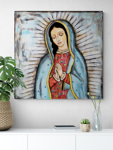 Cuadro Lienzo Tayrona Store Virgen De Guadalupe 001 90x90cm