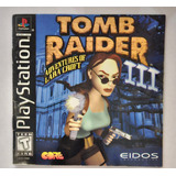 Tomb Raider 3 Original Black Label Playstation 1 - Excelente
