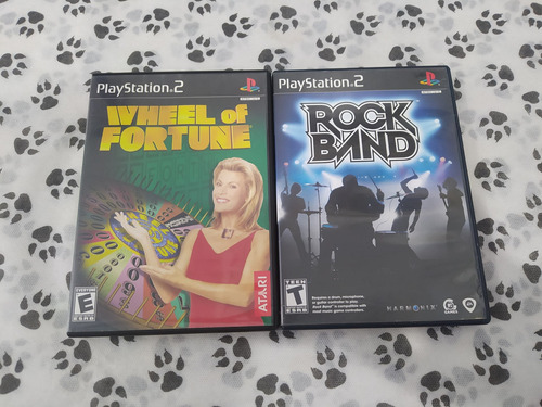 Rock Band + Wheel Of Fortune Para Playstation 2