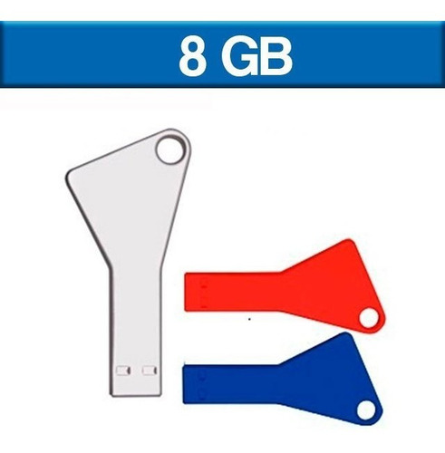 Usb Memoria 8gb Llave Triangula Económica Logo 5pz Ut Usb109