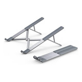 Soporte Base Kimhi Para Laptop Y Tablet, Plegable Y Ajustable De Aluminio Color Plata