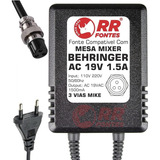 Fonte Carregador P/ Mesas Behringer Mx/dx 19v 1,2a Bivolt