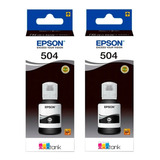 2 Tinta Epson T504 Ecotank Tinta Continua L4150 L4160 L6161