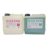 Shampoo Belleza Y Crema De Enjuague  Moksha X 5 L