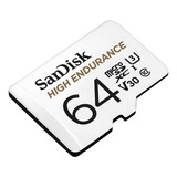 Sandisk Memoria Micro Sd High Endurance 64gb Clase 10 4k