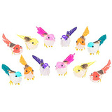 48 Pájaros Artificiales Decorativos De Varios Colores