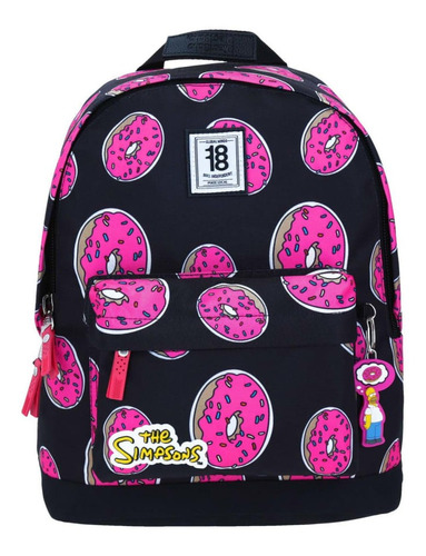 Mochila Chenson 1818 Porta Tablet Los Simpsons Rosquillas