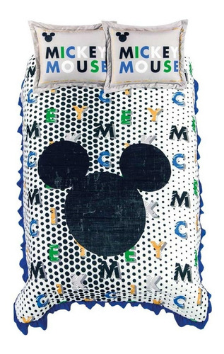 Colcha Disney Mickey Mouse Blue Matrimonial Concord