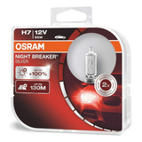 Osram Focos H7 Night Breaker Silver Germany 130% Mas Luz