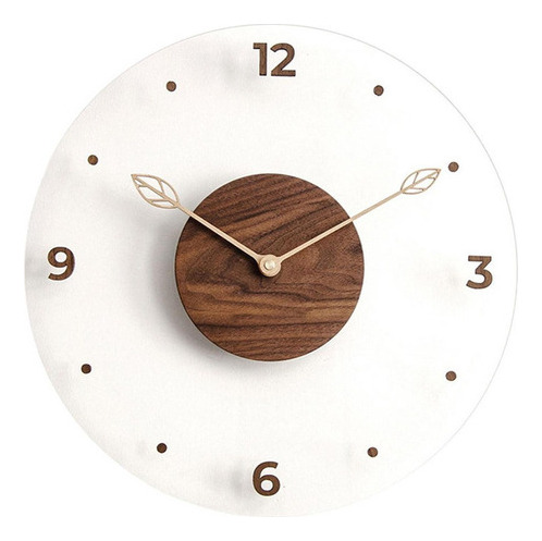 Reloj De Pared Redondo De Madera, Reloj De Pared Grande, [u]