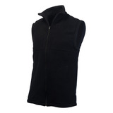 Chaleco Abrigo Polar Antipilling Uniformes Negro